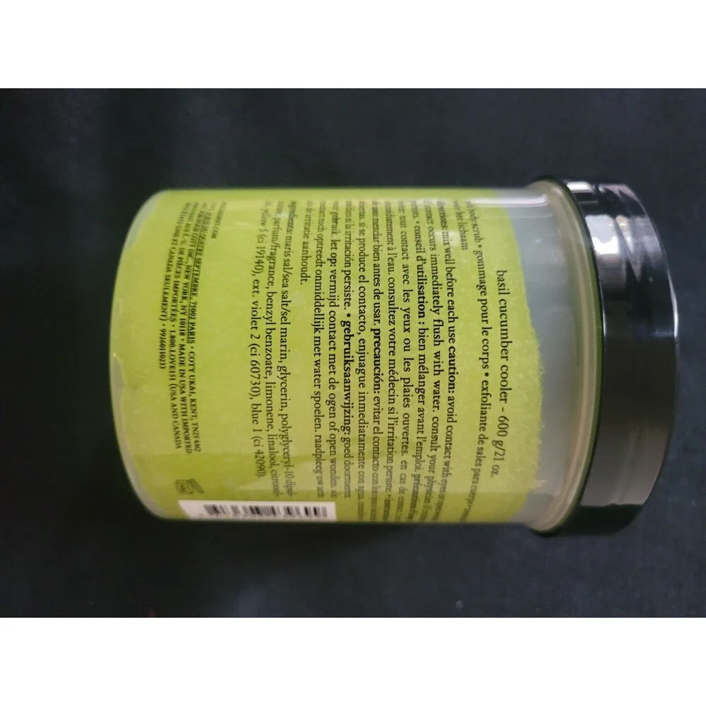 Basil Cucumber Cooler Body Scrub 21oz PLUS Free Renewed Hope